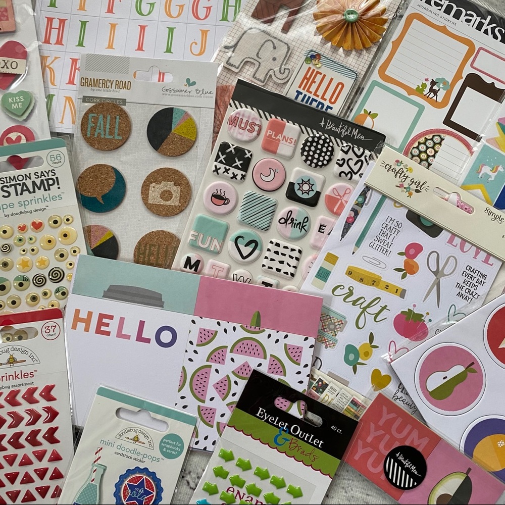 HUGE Scrapbook & Stamping Embellishment Lot NEW